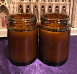 4oz Amber Candles